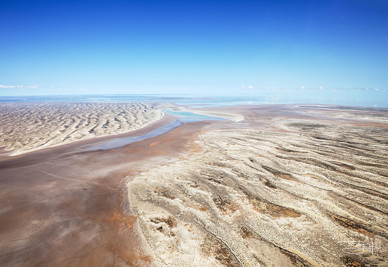 Central Australia photographed from helicopter by Robyn Hills Photography, Australia. Lake Eyre