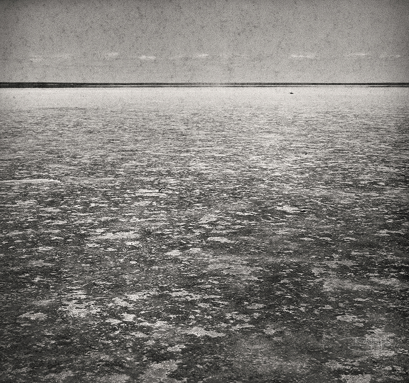 Film photo of Lake Eyre edge by Robyn Hills Photography, Australia
